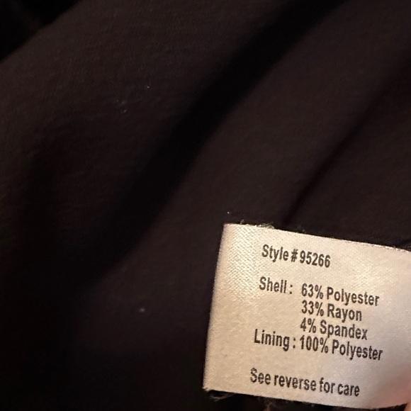 Kristen Blake Classic Black Fully Lined Washable Trench Coat Size 12 - Picture 3 of 8